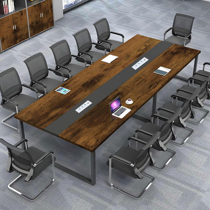 Konferenztisch 200x100cm mit Kabeldurchführung – Modern & Stabil