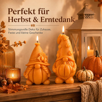 Silikonform Kürbiszwerg für Herbstdeko, Kerzen & Seifen