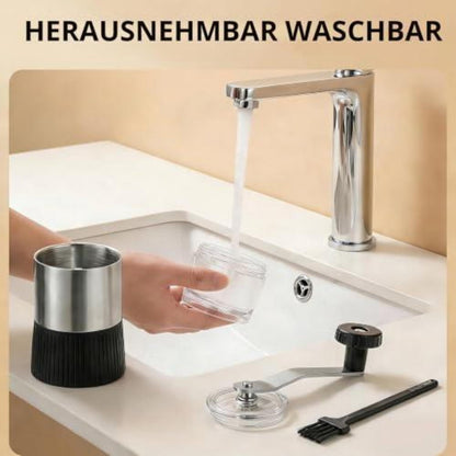 Tablettenmörser Set mit Pillendose & Bürste – Fein Mahlen