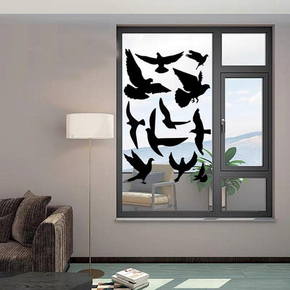 Vogelaufkleber Fenster – 22er Set Vogelschutz & Deko