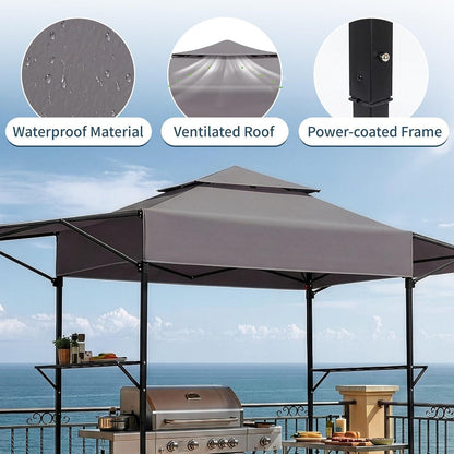 Faltbarer Grillpavillon 380x100x240 cm – Wetterfest & Robust