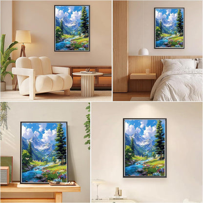 Malen nach Zahlen Berglandschaft – DIY Set für Erwachsene