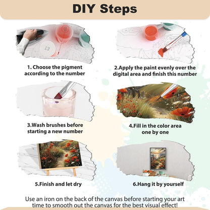 Malen nach Zahlen Küstenlandschaft – DIY Set für Erwachsene