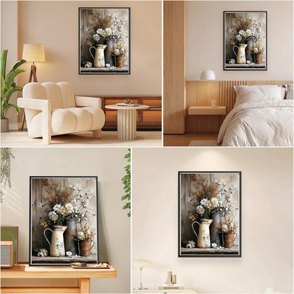 Malen nach Zahlen Blumen – DIY Ölgemälde Set 40x50cm