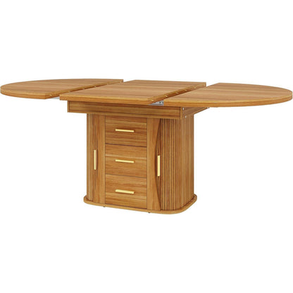 Ausziehbarer Esstisch Walnut – 118-158 cm, Platz für 6 Personen