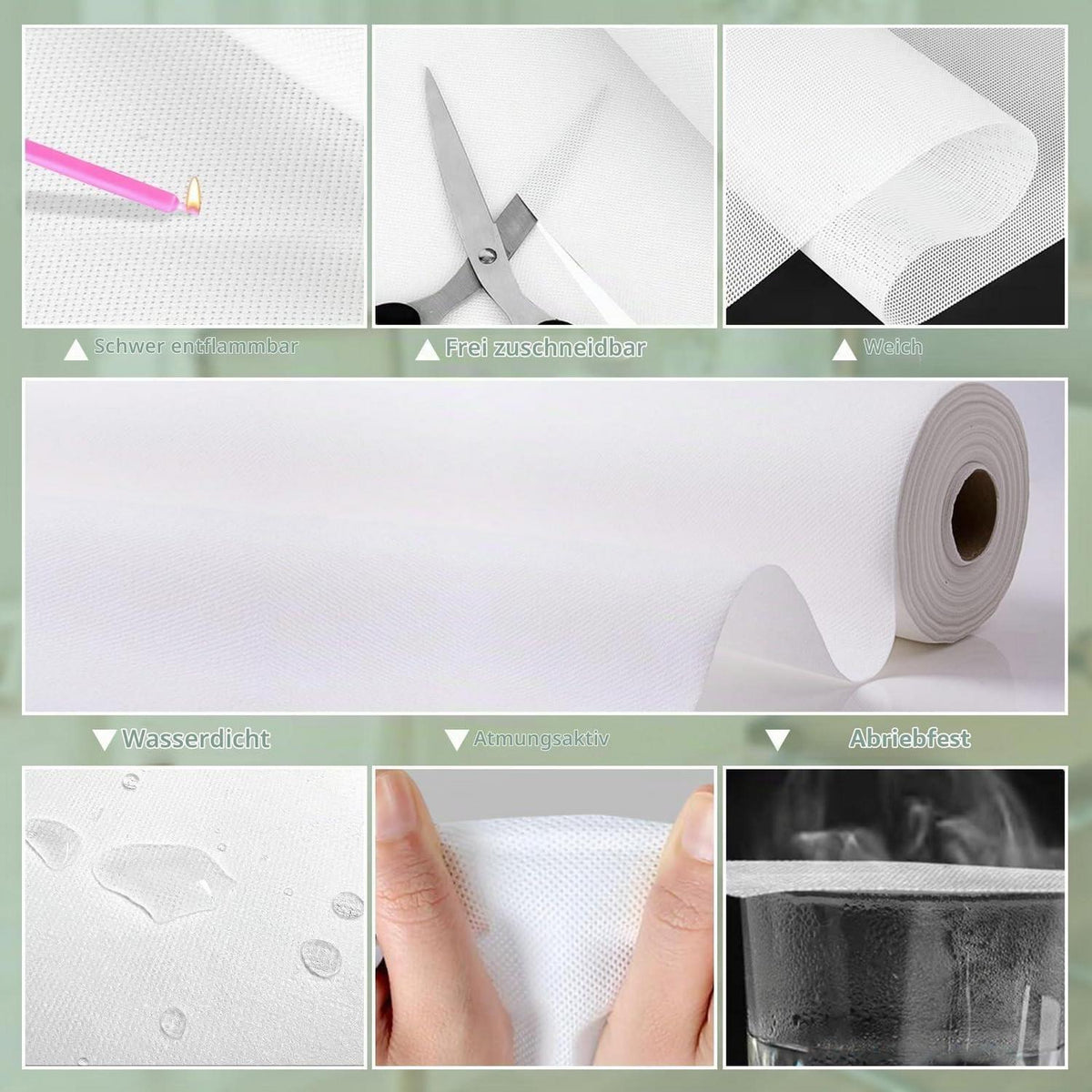 Tischdeckenrolle Weiß 1,20m x 20m Einweg Vlies | Party & Deko