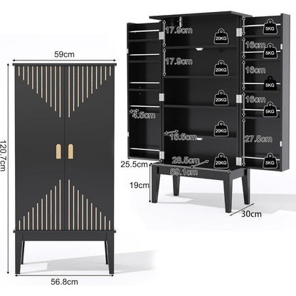 Vintage Küchenschrank mit 2 Türen – geräumiger Aufbewahrungsort