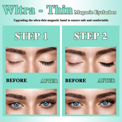 Magnetische Wimpern Set ohne Kleber – Wiederverwendbar & Perfekt für Unterwegs