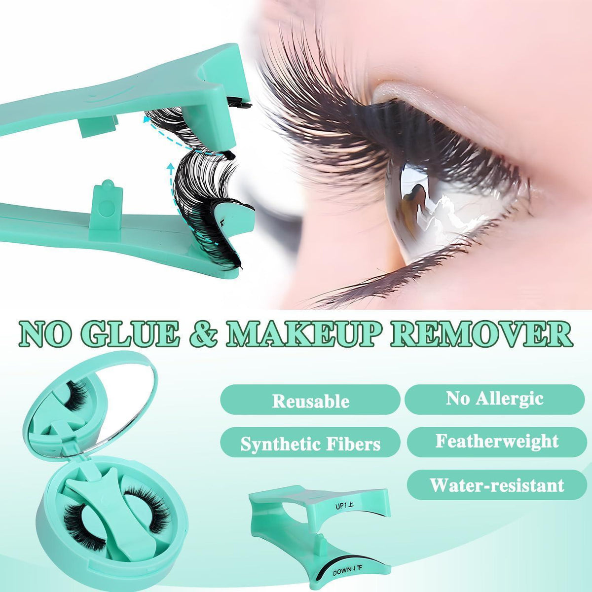 Magnetische Wimpern Set ohne Kleber – Wiederverwendbar & Perfekt für Unterwegs