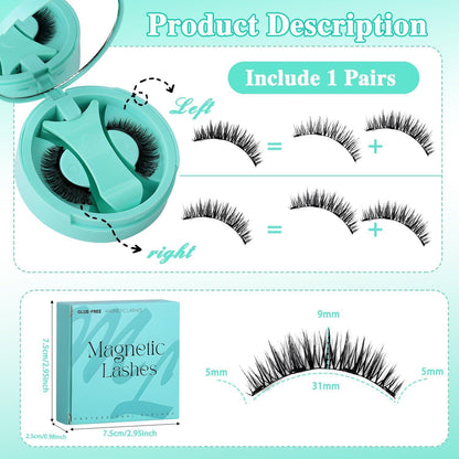 Magnetische Wimpern Set ohne Kleber – Wiederverwendbar & Perfekt für Unterwegs