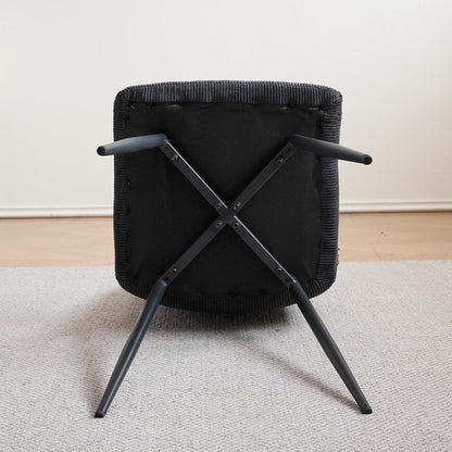 8 Esszimmerstühle Modern Grau & Schwarz, Gepolstert