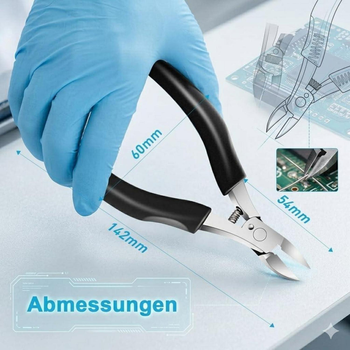 Nagelzange für Eingewachsene Nägel – Edelstahl, Präzisionsklinge