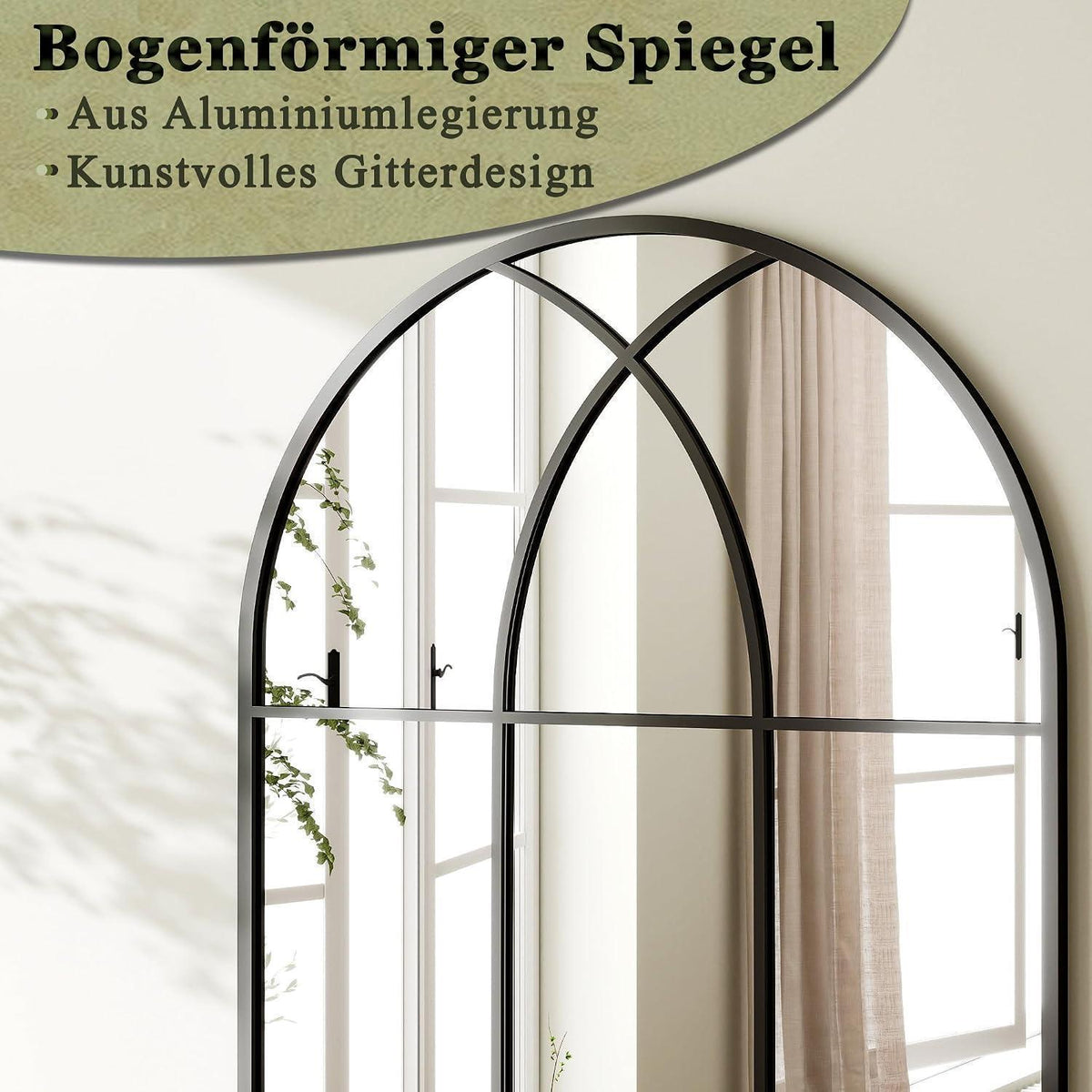 Wandspiegel Fischgrät, Schwarz 75x100 cm | Dekorative Spiegel