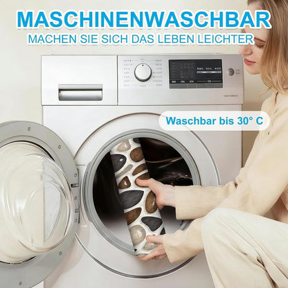 Rutschfeste Duschmatte Eckig 55x55cm – Braun mit Saugnäpfen