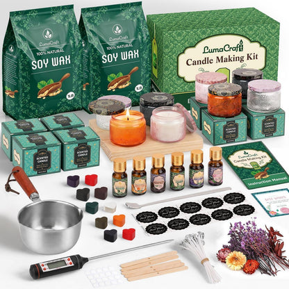 Sojakerzen Set DIY – Komplettes Bastelset für Erwachsene mit Düften & Gläsern