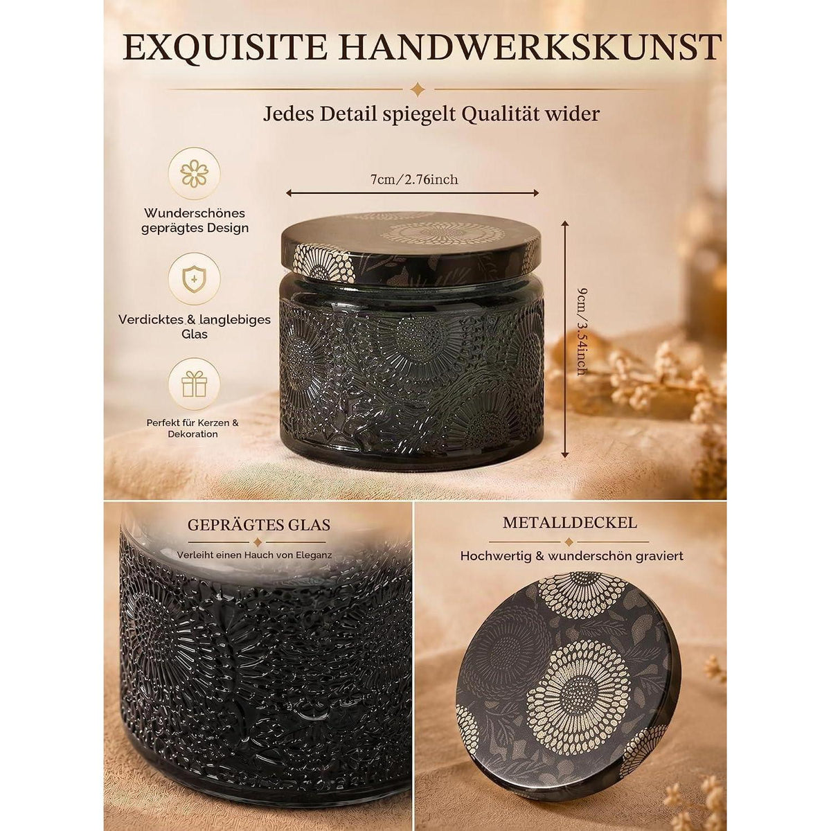 Sojakerzen Set DIY – Komplettes Bastelset für Erwachsene mit Düften & Gläsern