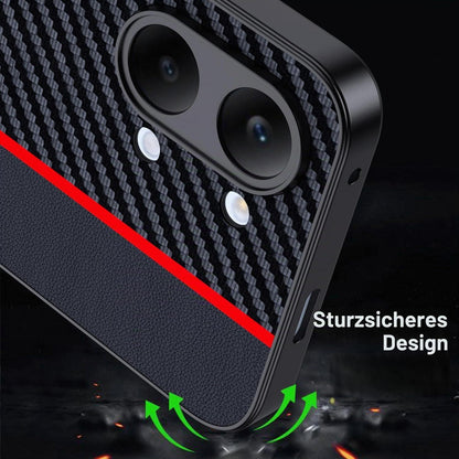 Xiaomi Poco X8 Pro Max Hülle – Wasserdicht, Stoßfest & Carbonfaser Rot/Schwarz