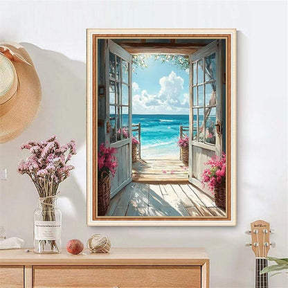 Malen nach Zahlen Erwachsene – Landschaft "Doorway to the Ocean"