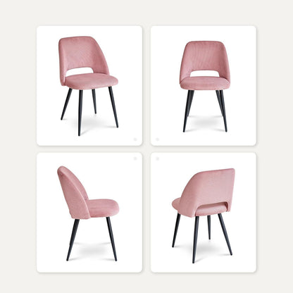 Esstisch Set mit 6 Cord-Stühlen – Modern & Komfortabel