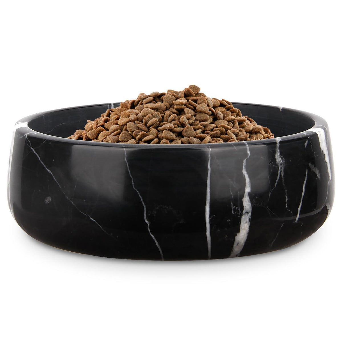 Marmor Hundenapf Schwarz Marquina S – Elegant & Stabil
