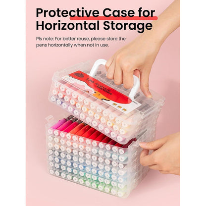 Acryl Marker 120 Farben – Automatische Tintenabgabe & Wasserfest