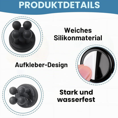 6x Silikon Zahnbürstenhalter Wandhalterung ohne Bohren