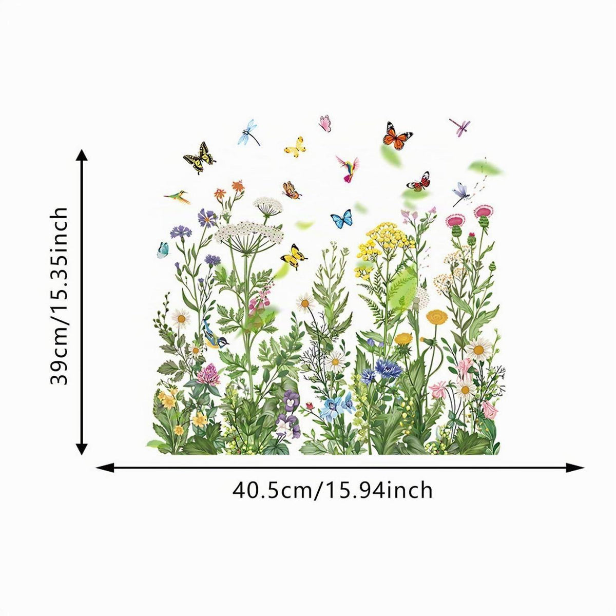 Fensterbilder Frühling Selbstklebend mit Rakel | Frühlingsdeko Blumen