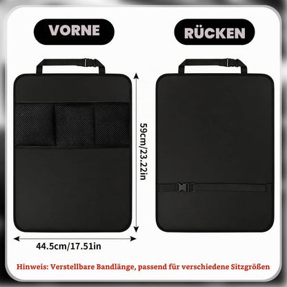 Autositz Schutz Rückseite Kinder – 2er Set mit Taschen