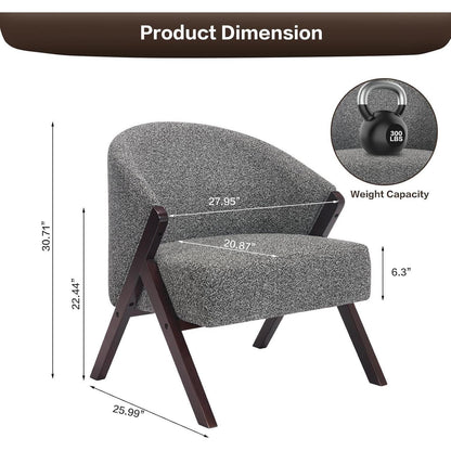 Teddy-Fleece Loungesessel Grau – Bequemer Sessel für Wohnzimmer