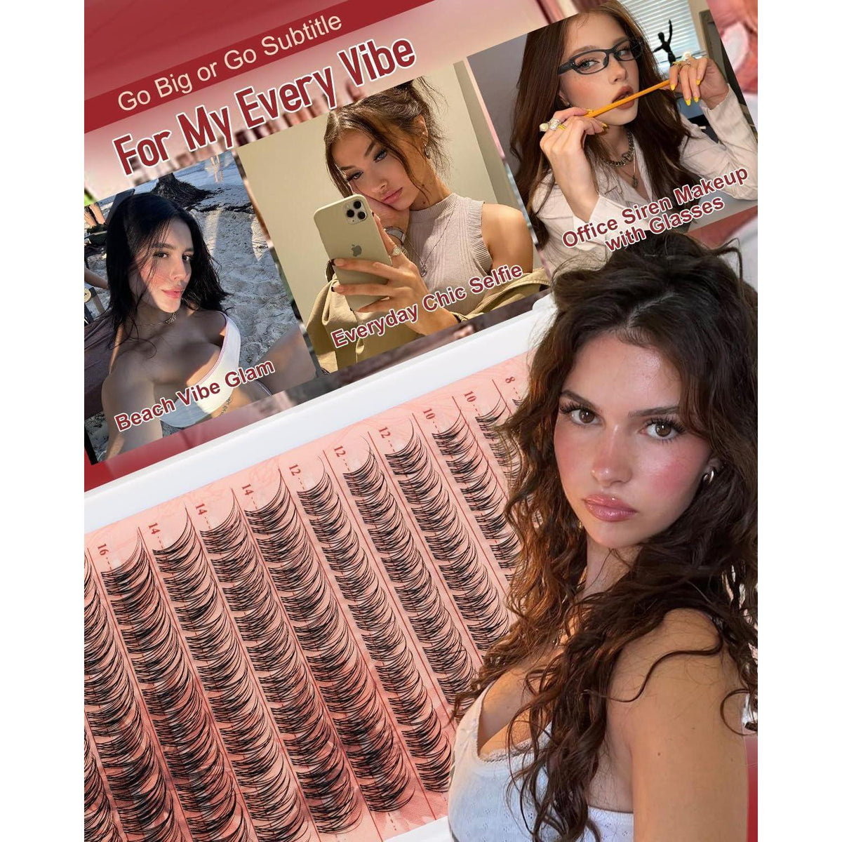 Manga Cluster Wimpern Set für DIY Wimpernverlängerung