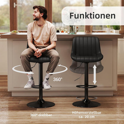 Drehbare Barhocker Set 3er – Höhenverstellbar & Modern