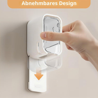 Wandmontierter Zahnbürstenhalter mit Abdeckung – 4er Set