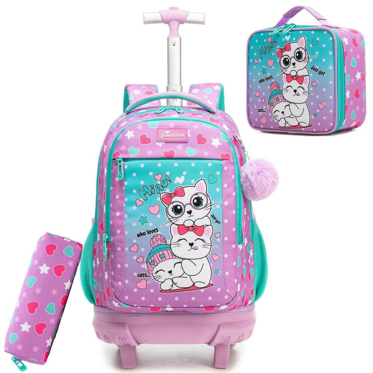 Schulrucksack Trolley Mädchen – Ergonomisch & Robust (1.-4. Klasse)