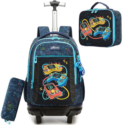 Schulrucksack Trolley Jungen – Ergonomischer Rollenrucksack B-game