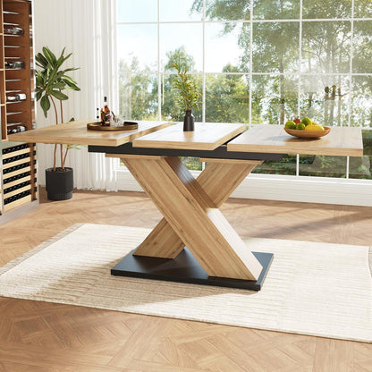 Ausziehbarer Esstisch Natur – Küchentisch für Küche & Wohnzimmer