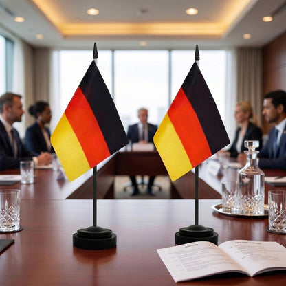 Deutschland Tischflaggen 2er Set WM 2026 – Büro & Home Deko