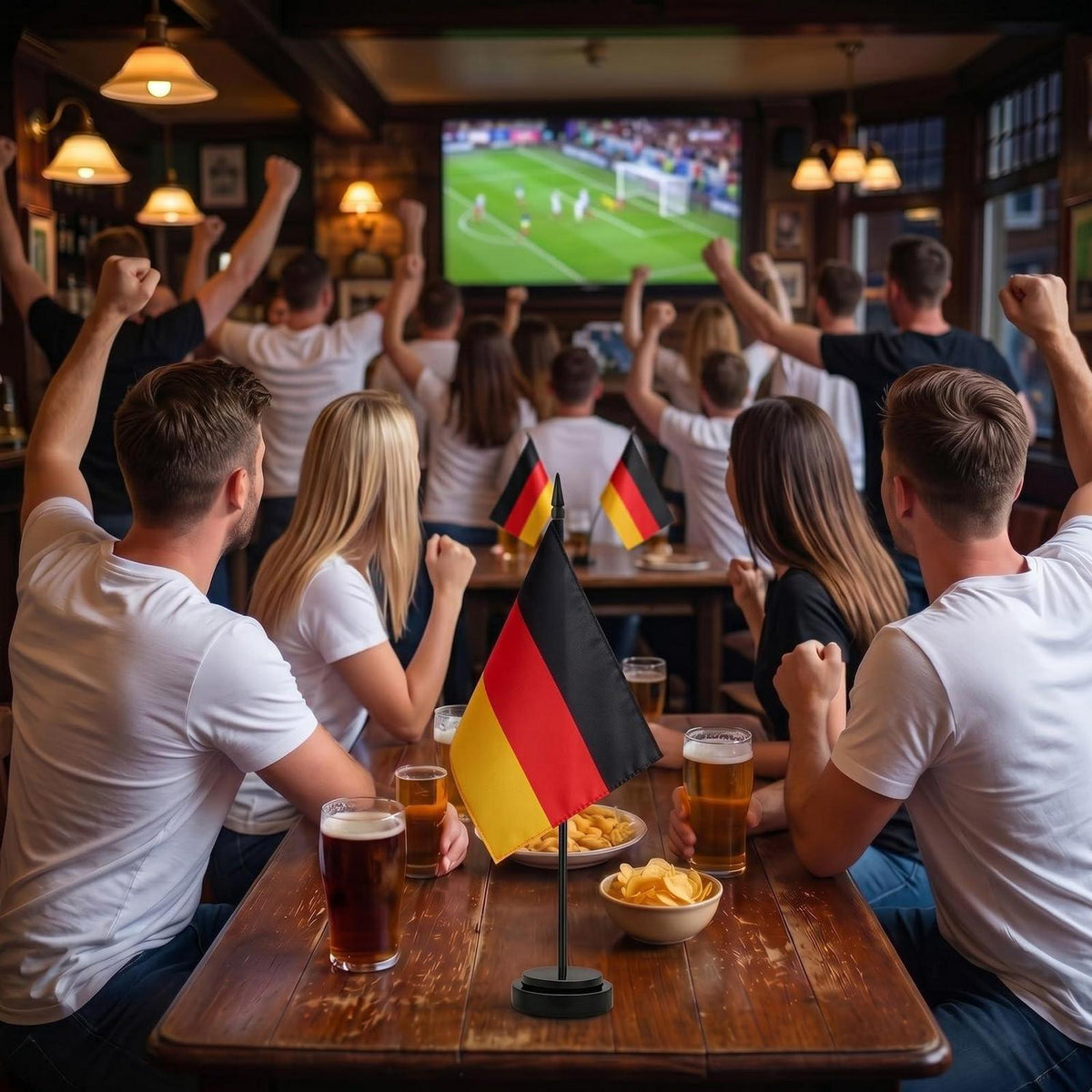 Deutschland Tischflaggen 2er Set WM 2026 – Büro & Home Deko