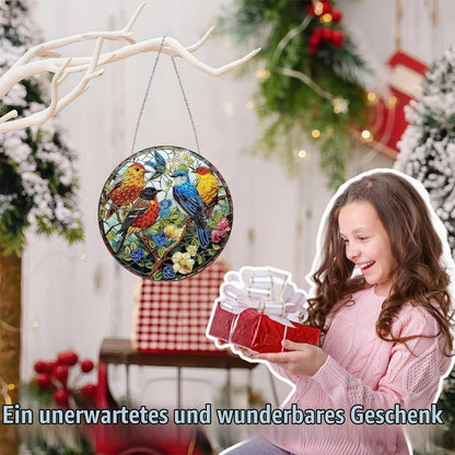 5D Diamant Painting Vogel Anhänger – Fensterbild für Zuhause