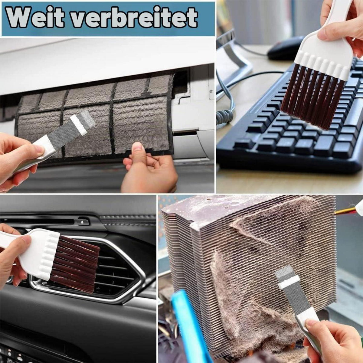 2er Set Kondensator Reinigungsbürste für Trockner & Klimaanlagen