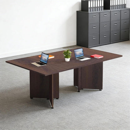 Erweiterbarer Konferenztisch modular, 240 cm, Dunkelbraun