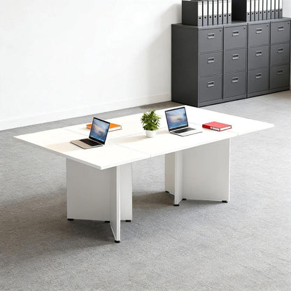 Modularer Konferenztisch, Erweiterbar, Weiß, 600 x 120 cm