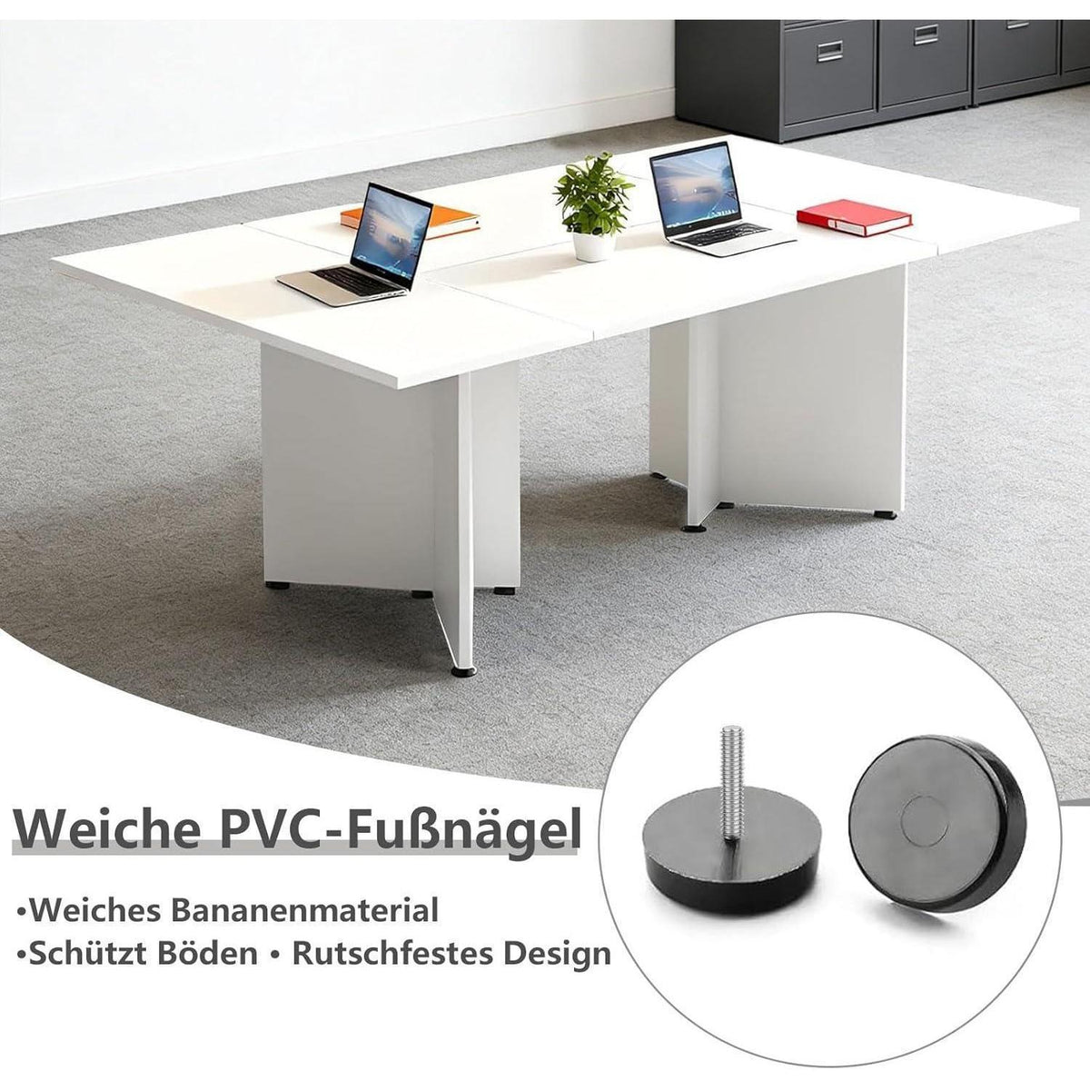 Erweiterbarer Konferenztisch Modular | 600 cm x 80 cm | Light Brown