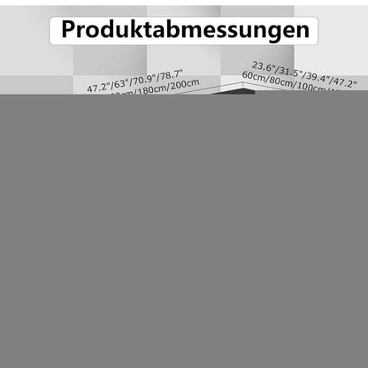 Erweiterbarer Konferenztisch modular, 240 cm, Dunkelbraun