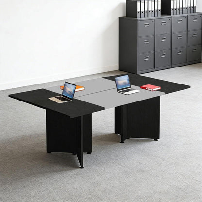 Erweiterbarer Konferenztisch Modular | 360 cm | Schwarz & Dunkelgrau