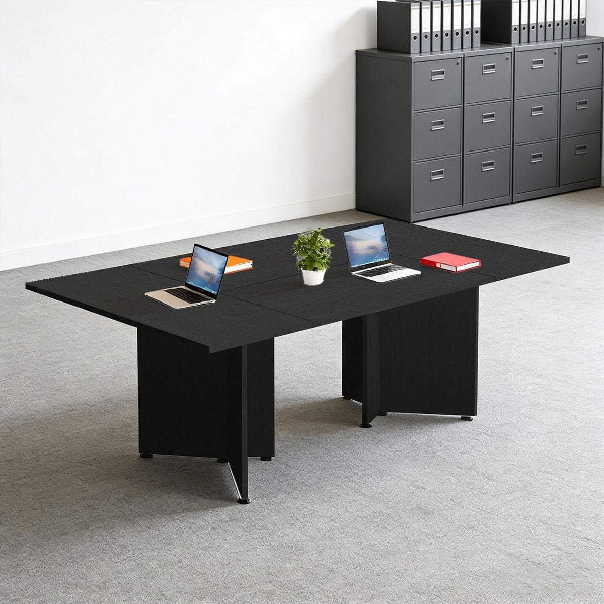 Erweiterbarer Konferenztisch Modular | 320 cm | Schwarz