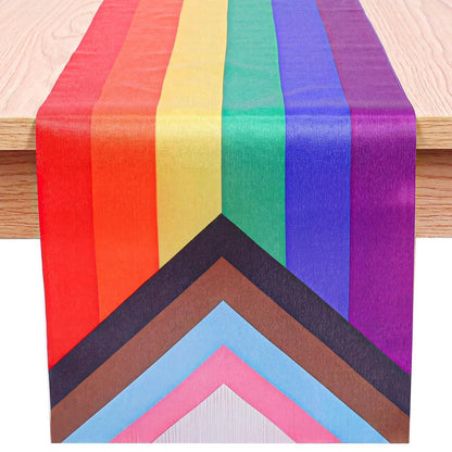 Regenbogen Tischläufer 33x183cm – Pride Month Partydeko