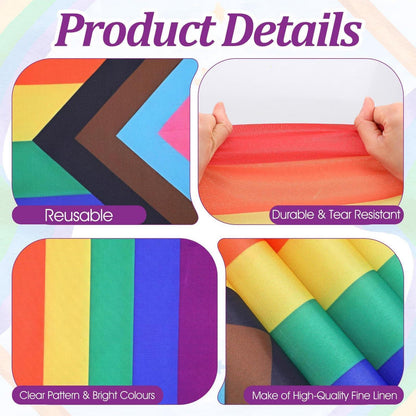 Regenbogen Tischläufer 33x183cm – Pride Month Partydeko