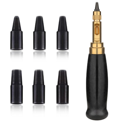 Leder Lochstanzer Set mit 6 Stanzspitzen 1,5-4 mm