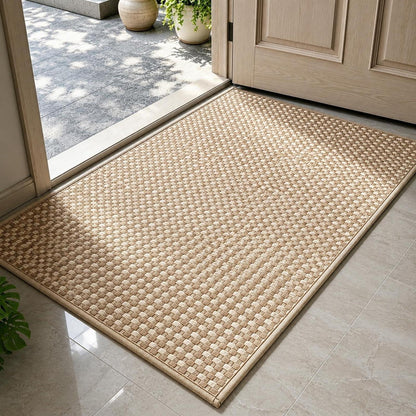 Waschbare Fußmatte für Innen & Außen, 70x100cm Braun