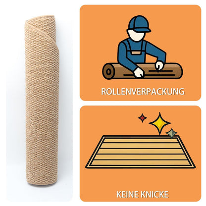 Halbrund Fußmatte 80x100 – Rutschfest & Waschbar für Innen & Außen